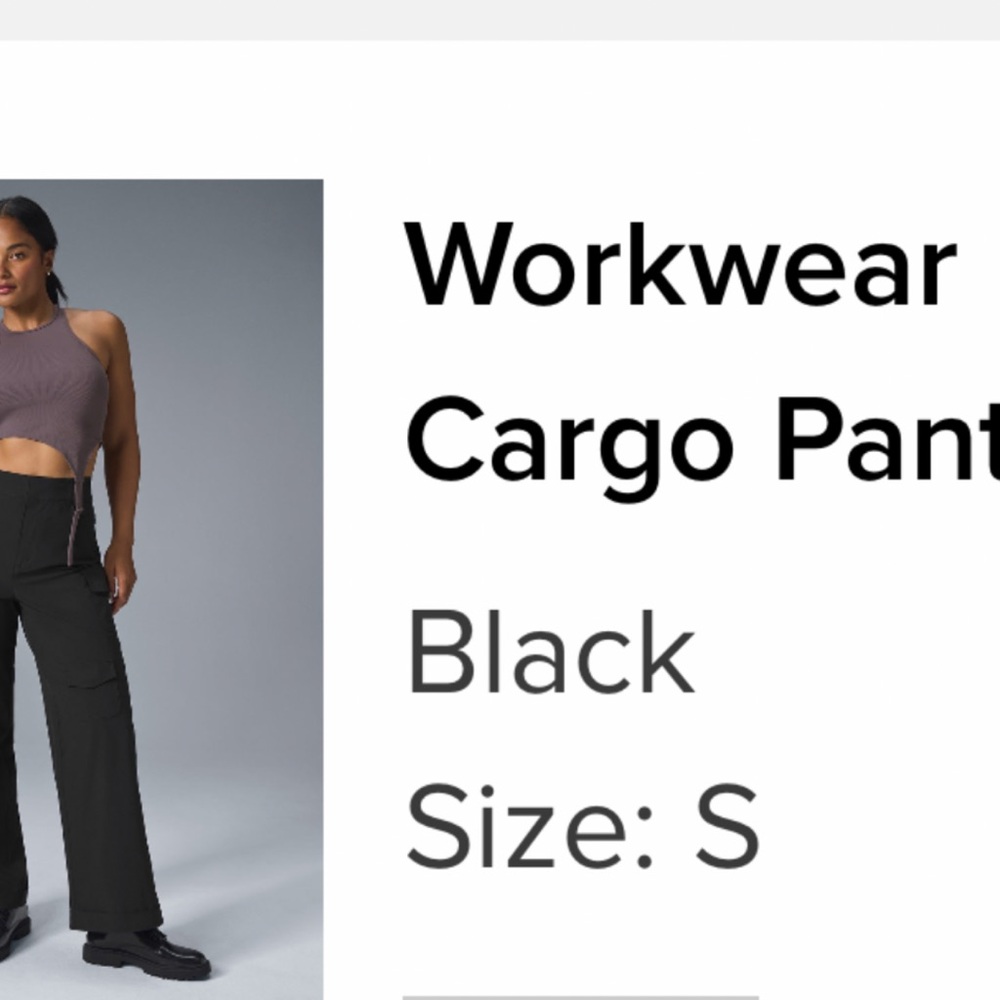 Stylish Black Cargo Trousers